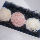 3 Rose candle gift box