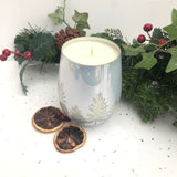 Silver Christmas Tree Rene Candle