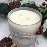 Frosted Double Wick Candle